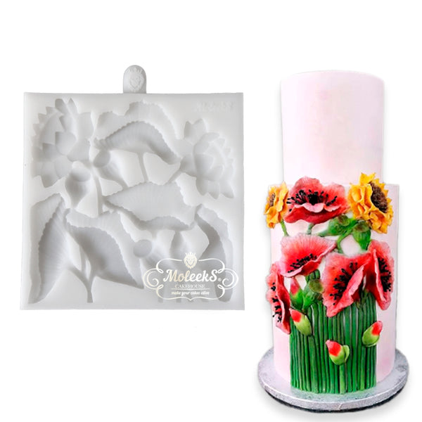 ROSES Mold - 3D floral